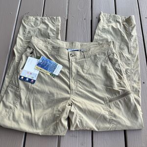 ExOfficio Men’s Convertible Cargo Pants Brown Buzz Off Insect Shield Size 36x32